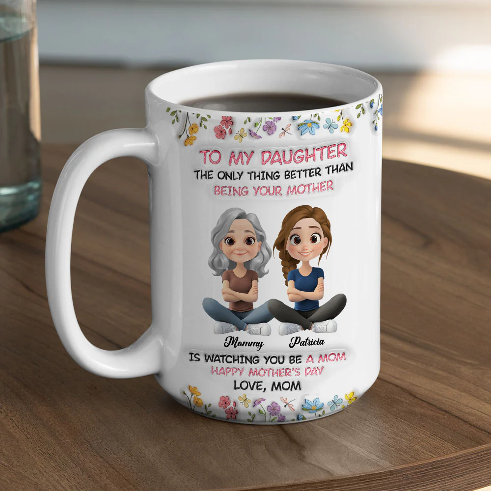 All My Love Is Yours My Child - Personalized Custom 3D Inflated Effect Mug - Image 2