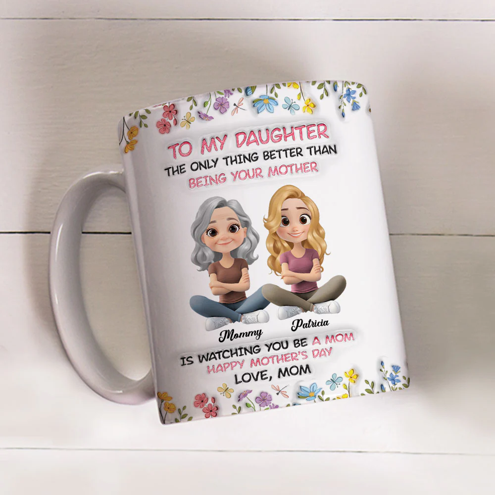 All My Love Is Yours My Child - Personalized Custom 3D Inflated Effect Mug - Image 4
