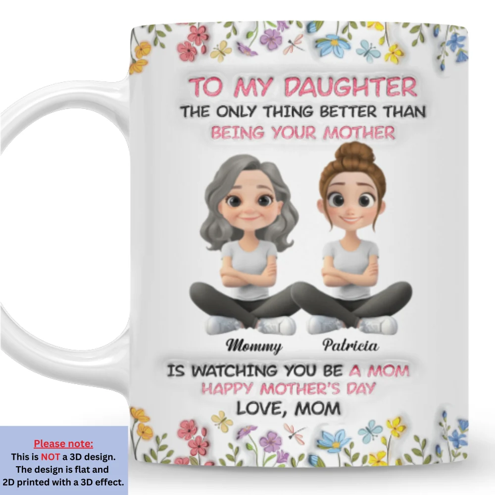All My Love Is Yours My Child - Personalized Custom 3D Inflated Effect Mug - Image 7