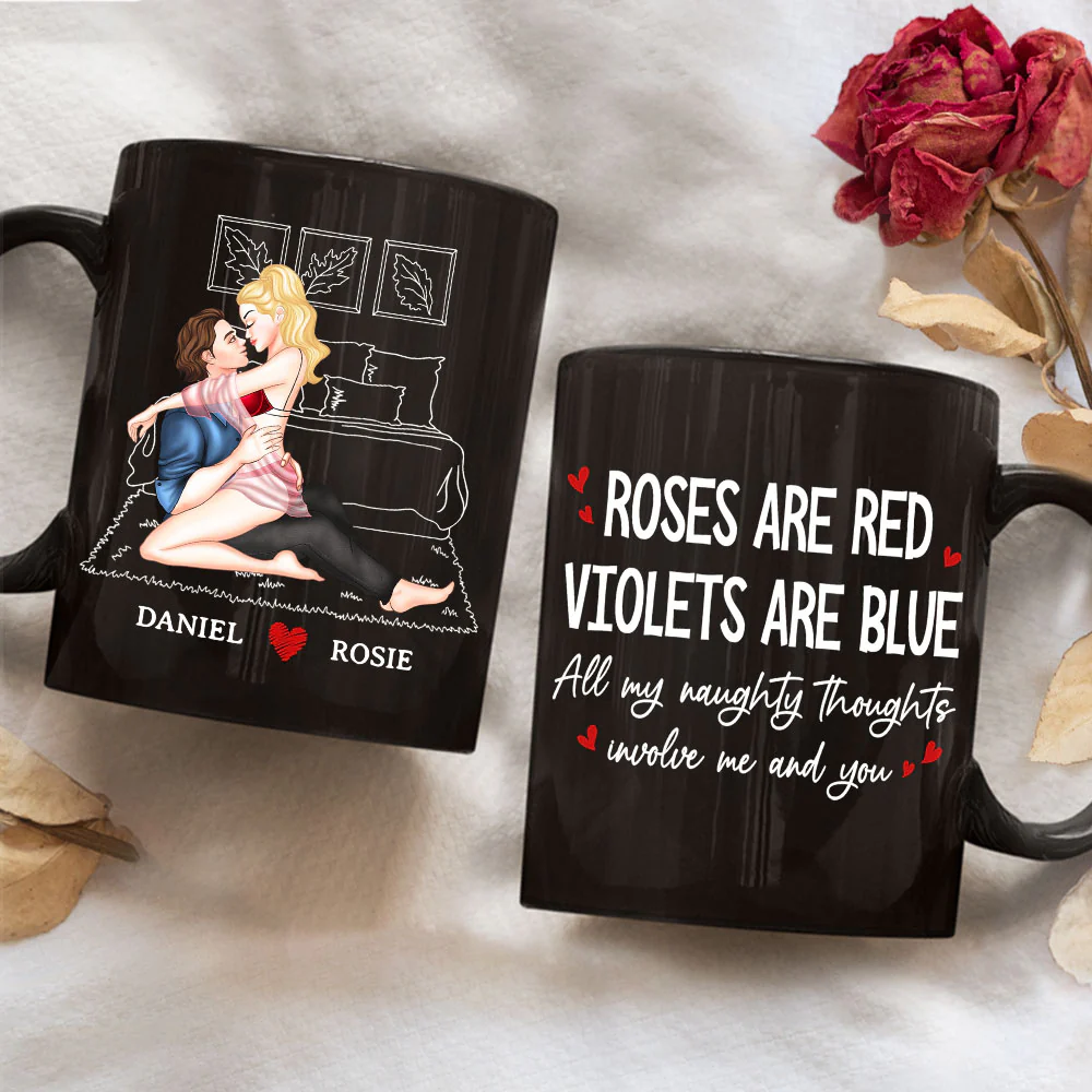 All My Naughty Thoughts - Personalized Custom Coffee Mug - Image 3