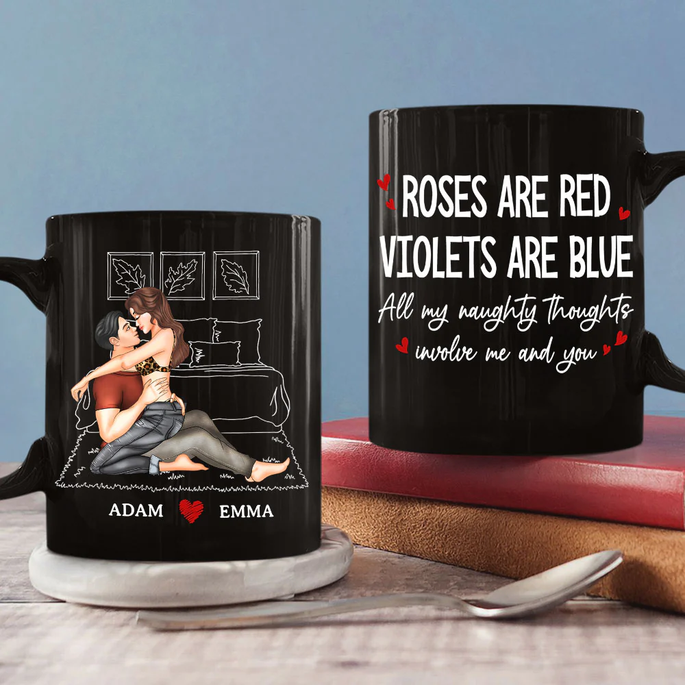 All My Naughty Thoughts - Personalized Custom Coffee Mug - Image 4