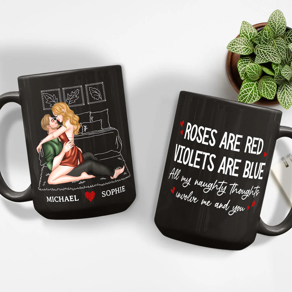 All My Naughty Thoughts - Personalized Custom Coffee Mug - Image 5