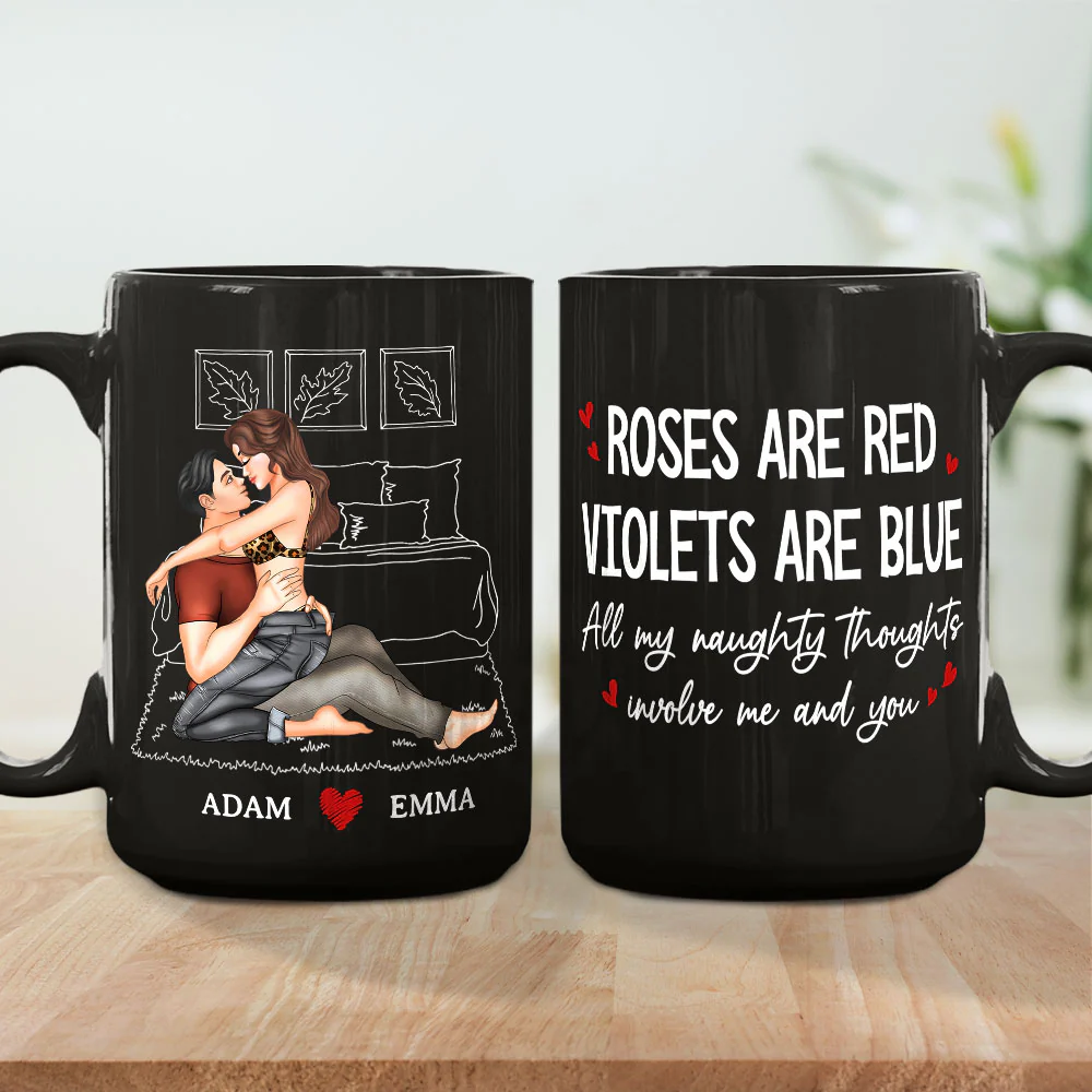All My Naughty Thoughts - Personalized Custom Coffee Mug - Image 7