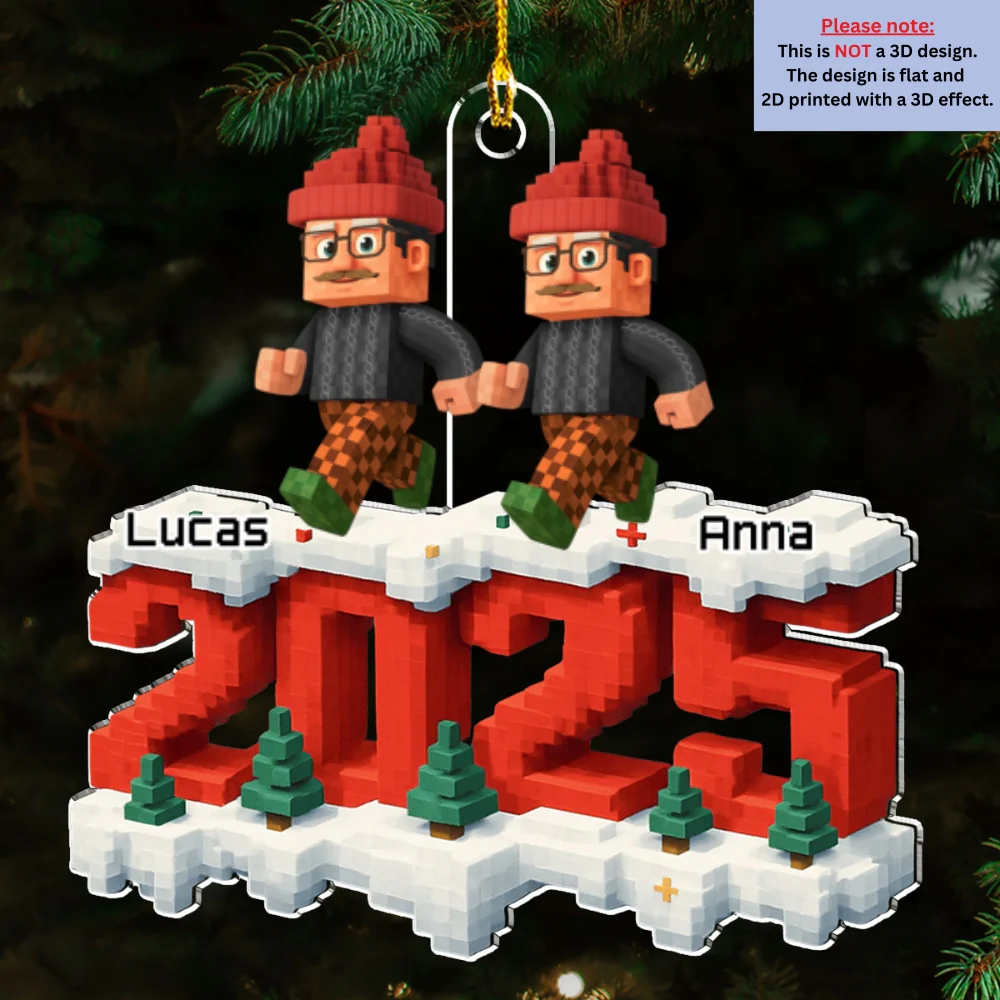 All Of Us And Cats - Personalized Custom 3D Effect Acrylic Ornament - Image 6