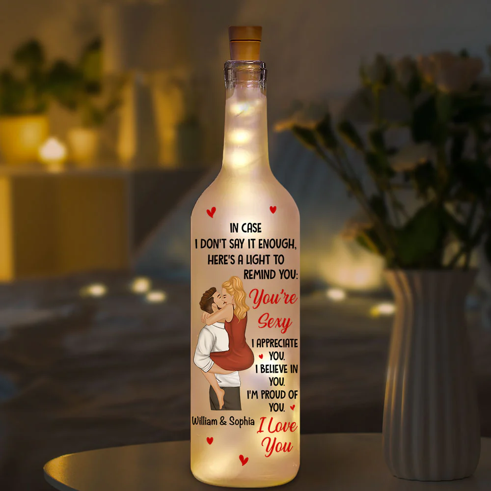 All the Reasons I Love You - Personalized Custom Bottle Lamp