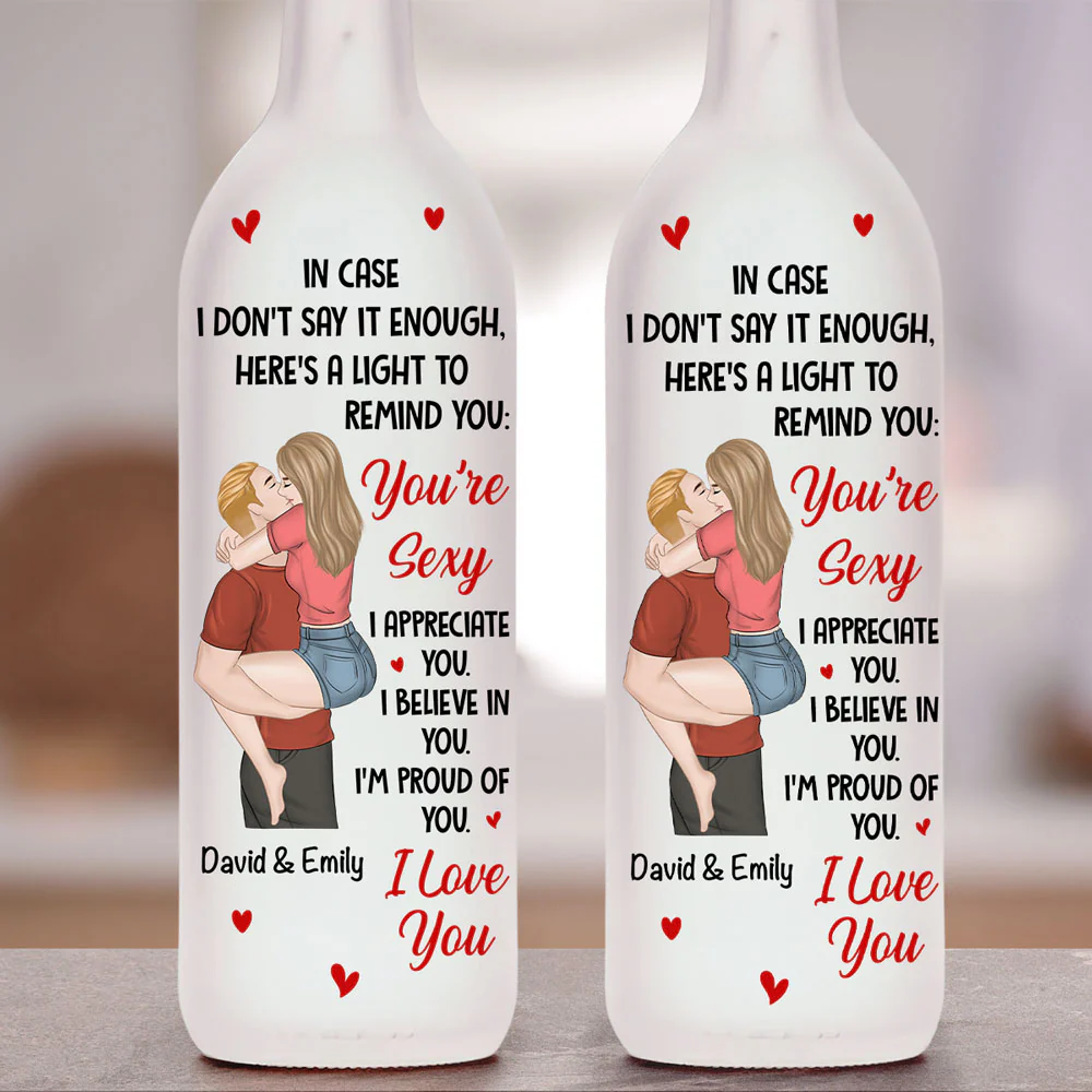All the Reasons I Love You - Personalized Custom Bottle Lamp - Image 4