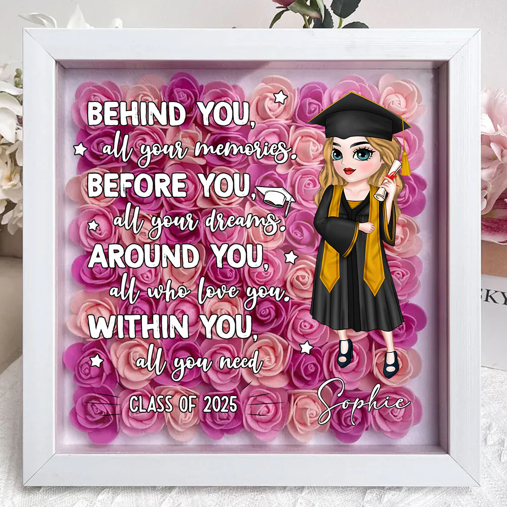 All Your Memories - Personalized Custom Flower Shadow Box - Image 5