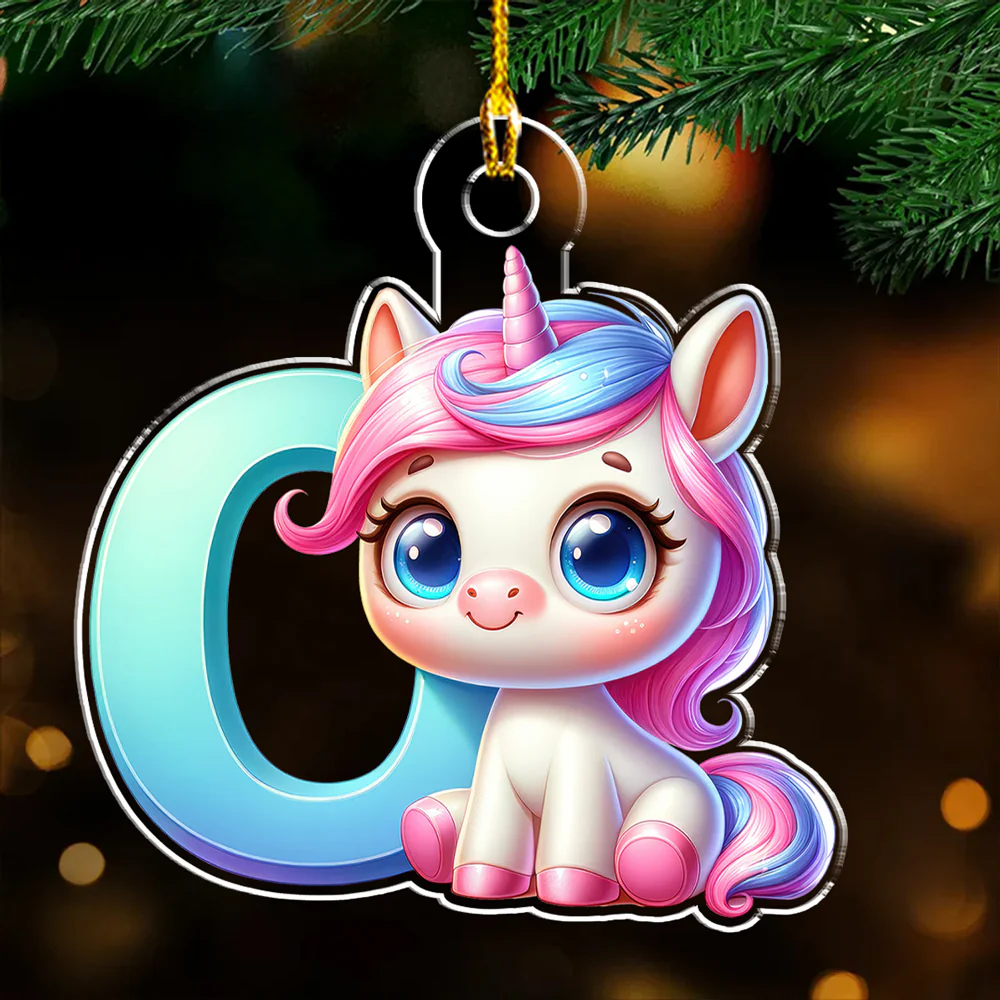 Alphabet Game Cartoon - Personalized Custom Acrylic Ornament - Image 5