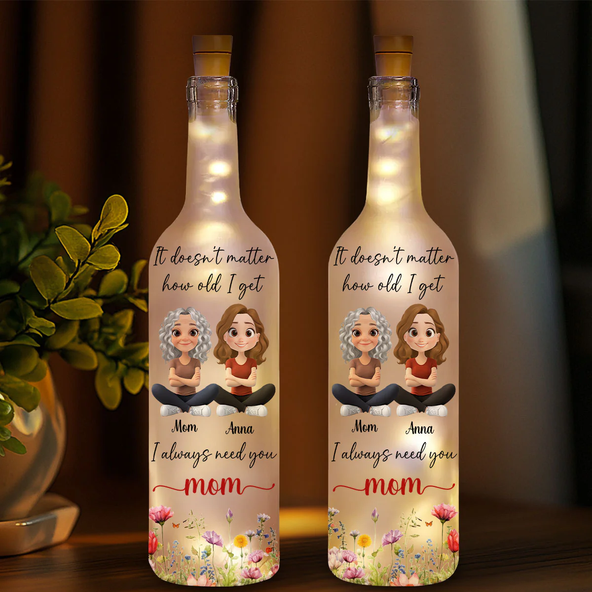 Always And Always - Personalized Custom Bottle Lamp