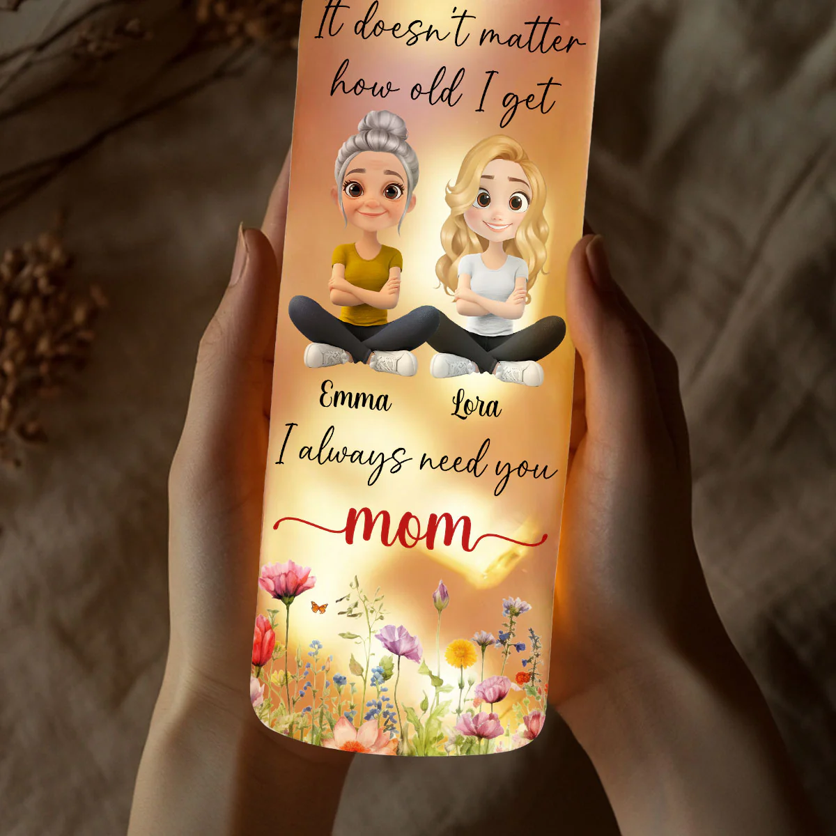 Always And Always - Personalized Custom Bottle Lamp - Image 3