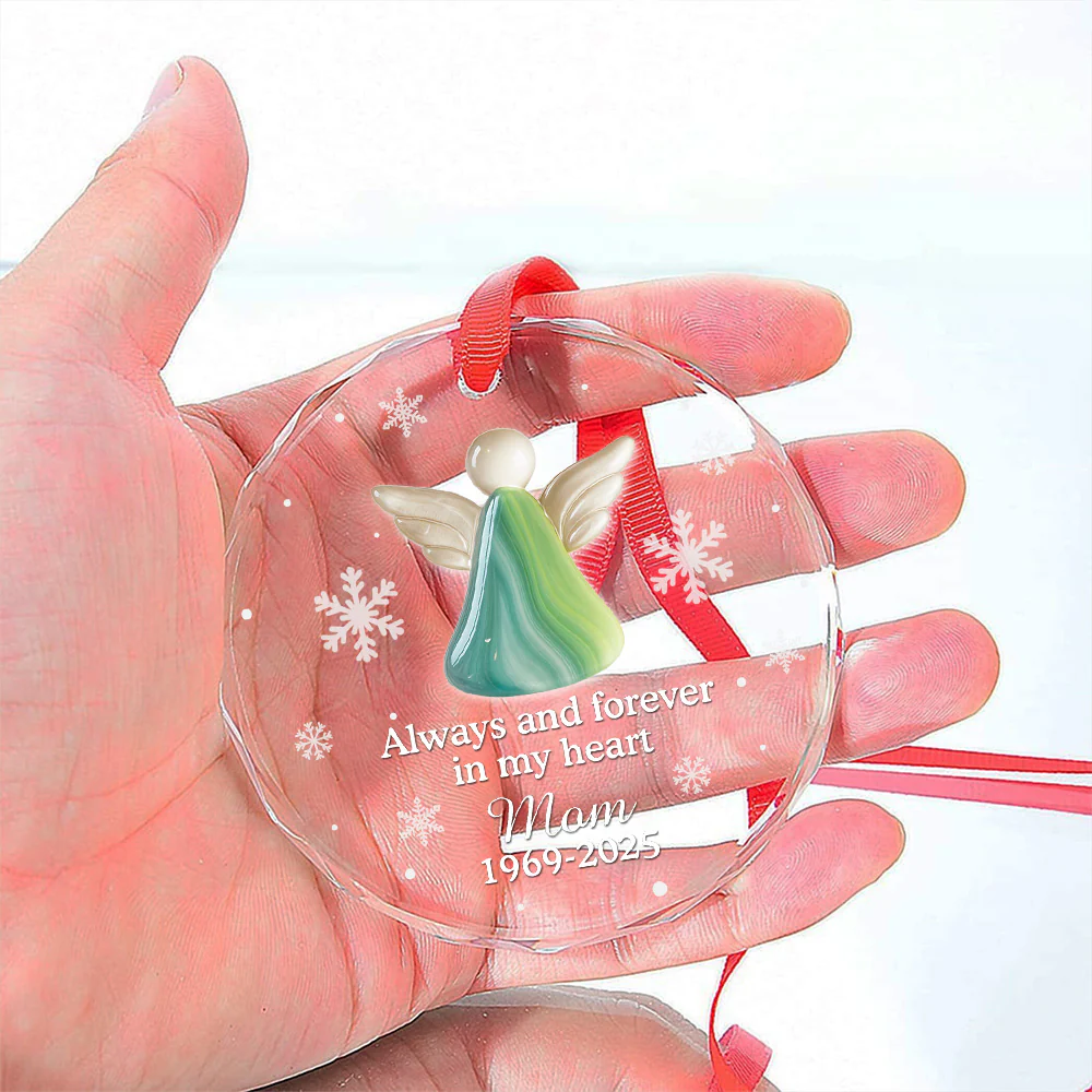 Always And Forever - Personalized Custom Glass Ornament - Image 4