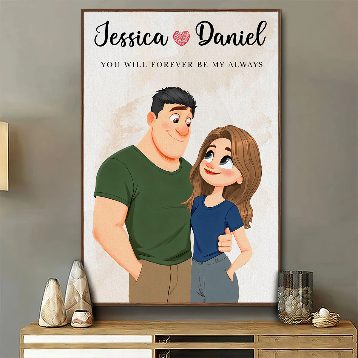 Always And Forever Us - Personalized Custom Poster