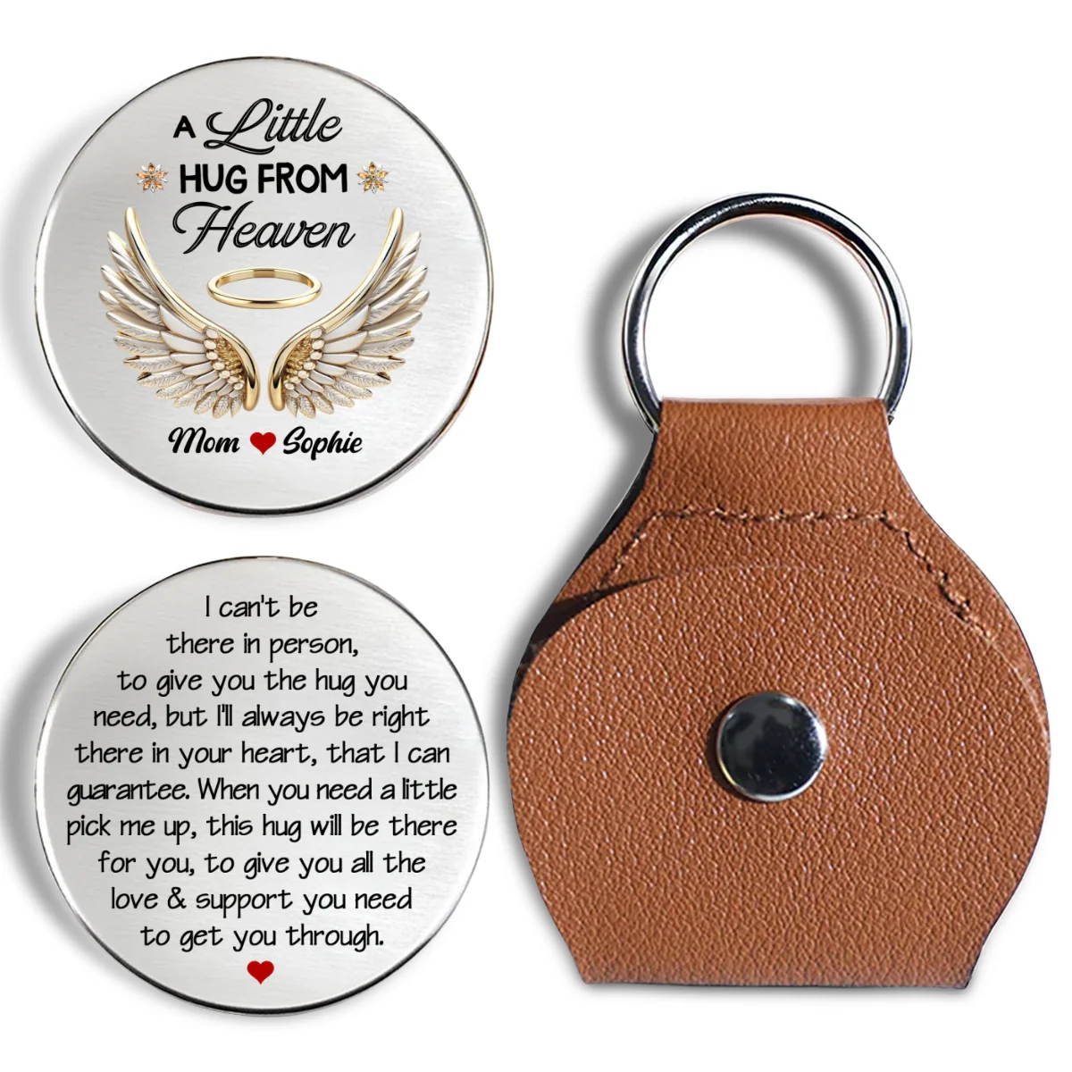Always Be Right There In Your Heart - Personalized Custom Pocket Hug - Image 6