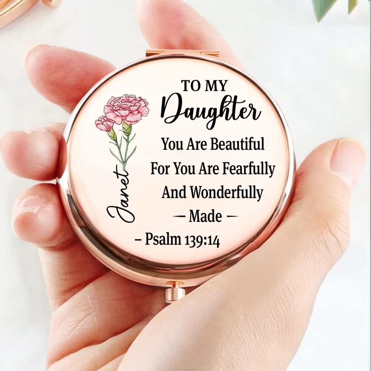 Always Believe In Yourself - Personalized Custom Compact Mirror - Image 4