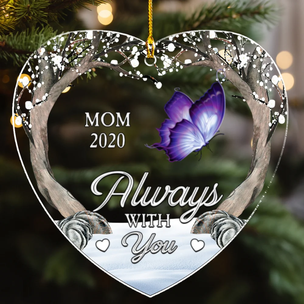 Always Beside You - Personalized Custom Acrylic Ornament - Image 5