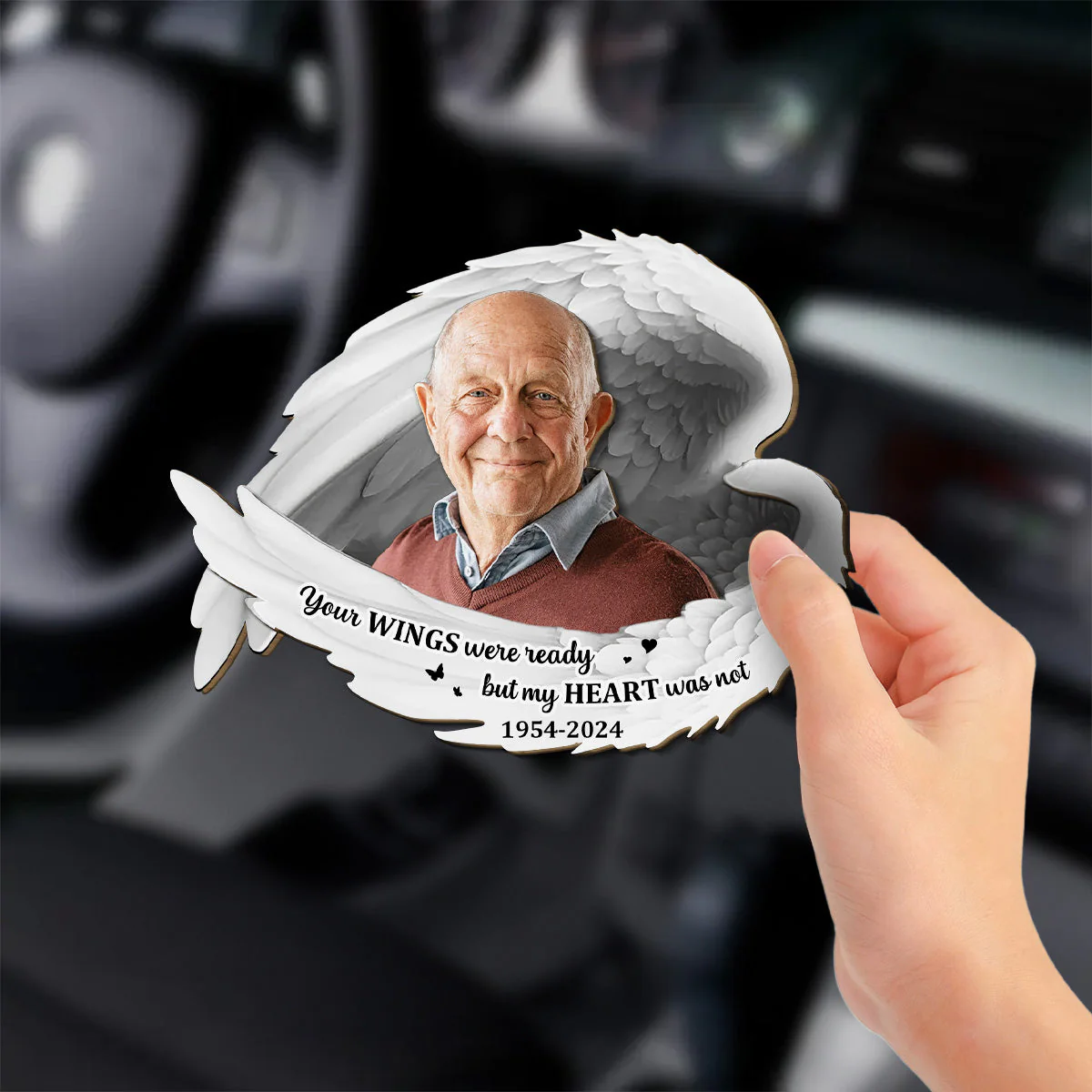 Always Beside You - Personalized Custom Car Visor Clip - Image 2