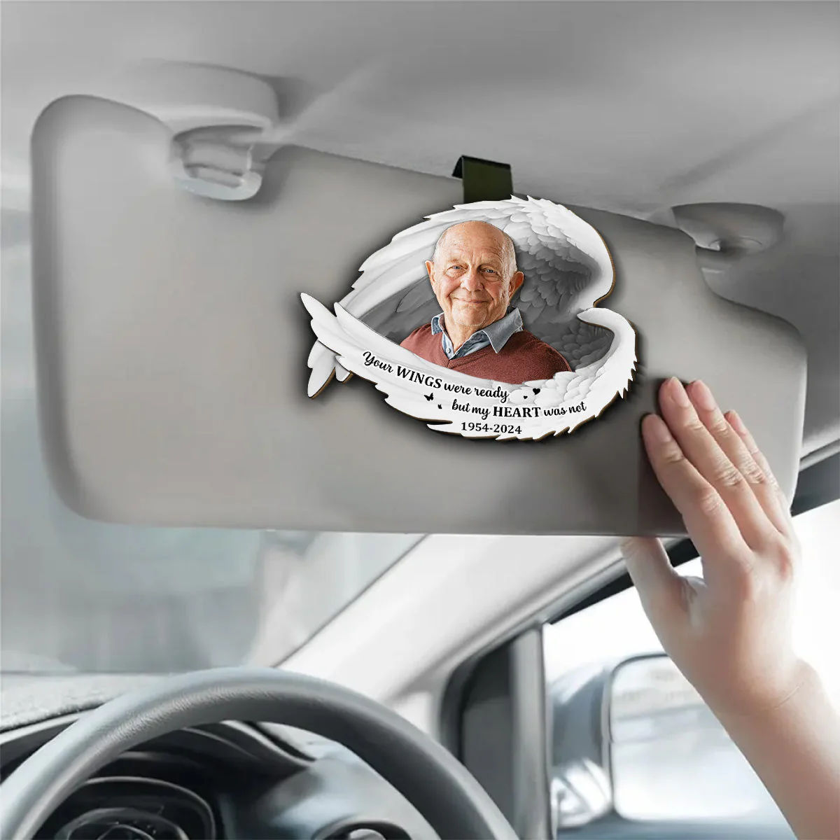 Always Beside You - Personalized Custom Car Visor Clip - Image 3