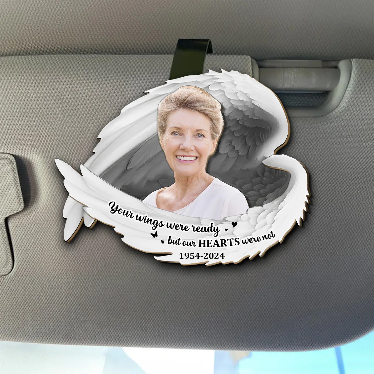 Always Beside You - Personalized Custom Car Visor Clip - Image 4