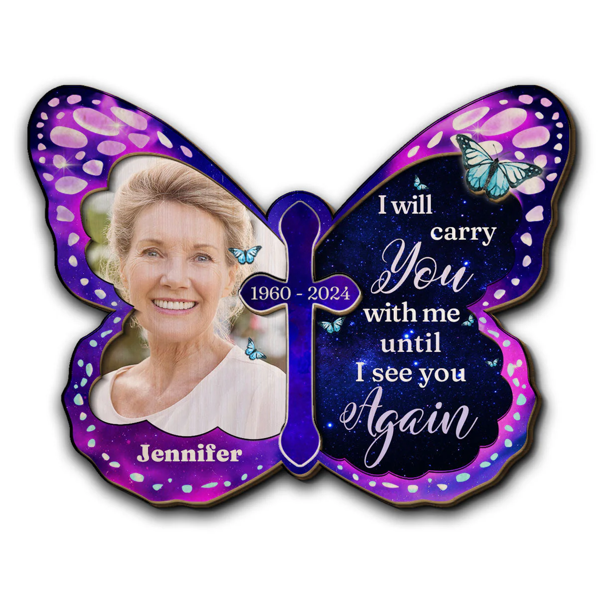 Always Beside You - Personalized Custom Car Visor Clip - Image 2