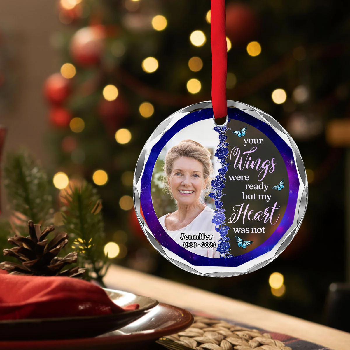 Always By Your Side - Personalized Custom Glass Ornament - Image 4
