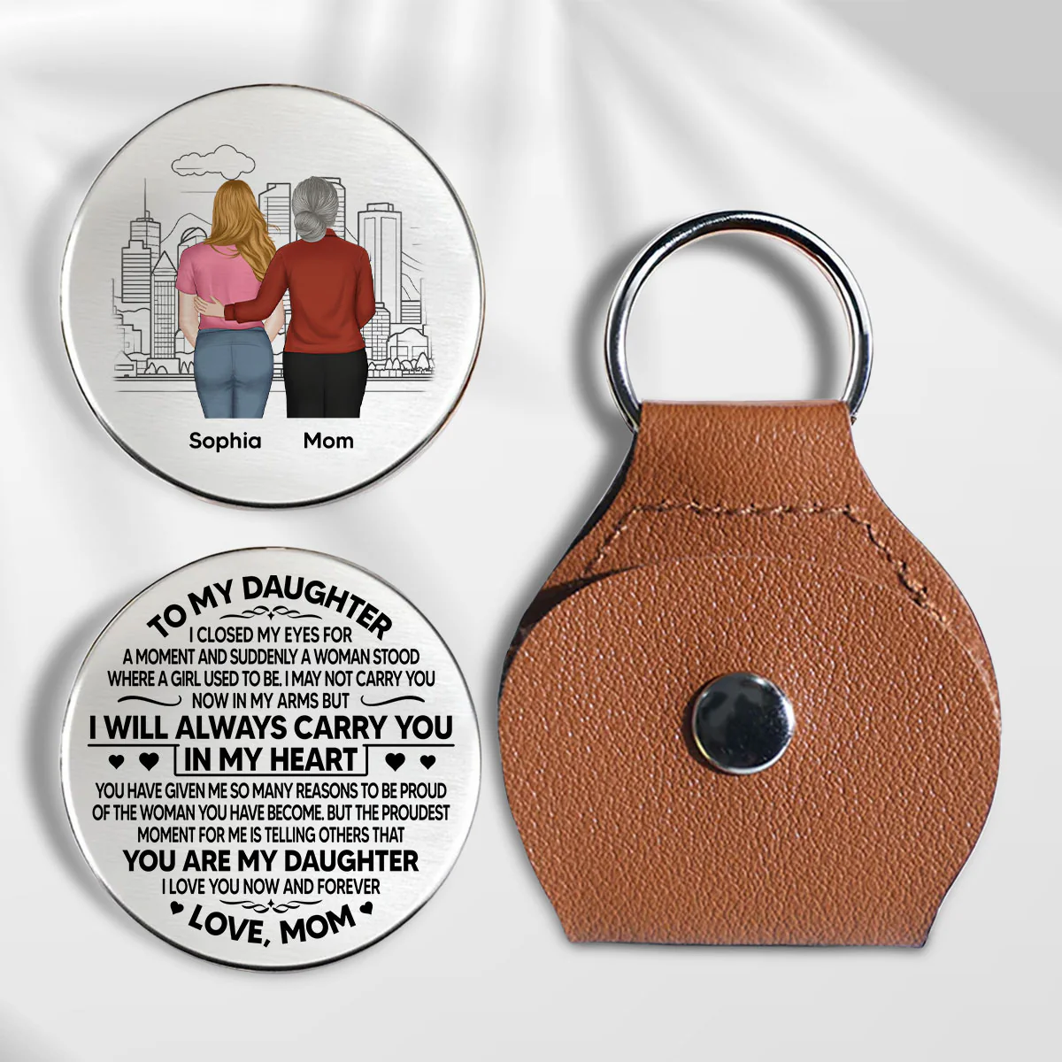 Always Carry You In My Heart - Personalized Custom Pocket Hug