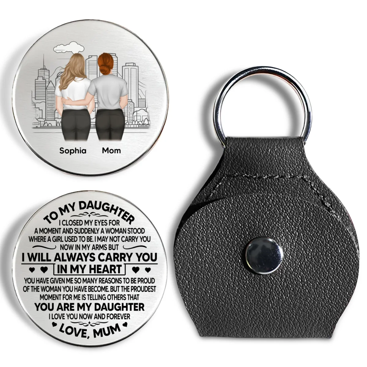 Always Carry You In My Heart - Personalized Custom Pocket Hug - Image 7