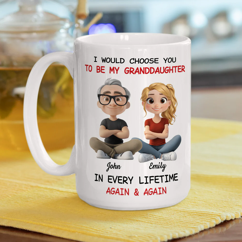Always Choose You My Grandkid - Personalized Custom Coffee Mug - Image 4