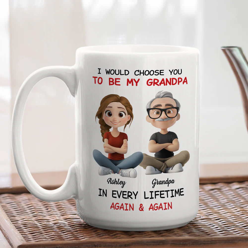 Always Choose You My Grandparent - Personalized Custom Coffee Mug - Image 4