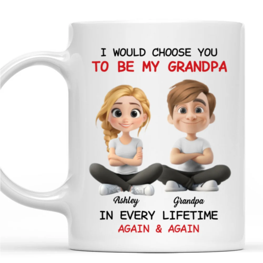 Always Choose You My Grandparent - Personalized Custom Coffee Mug - Image 7