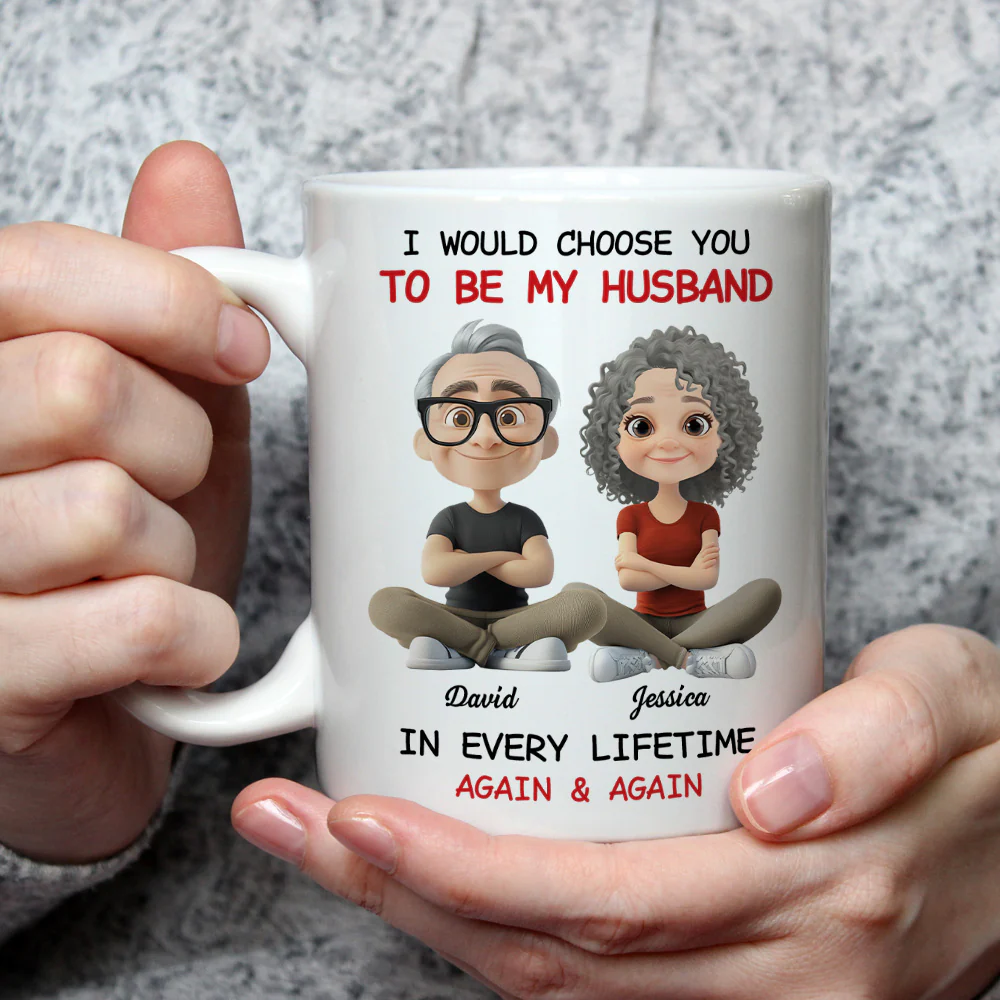 Always Choose You My Husband - Personalized Custom Coffee Mug - Image 3