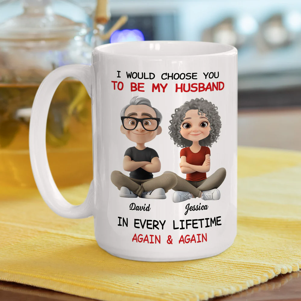 Always Choose You My Husband - Personalized Custom Coffee Mug - Image 6