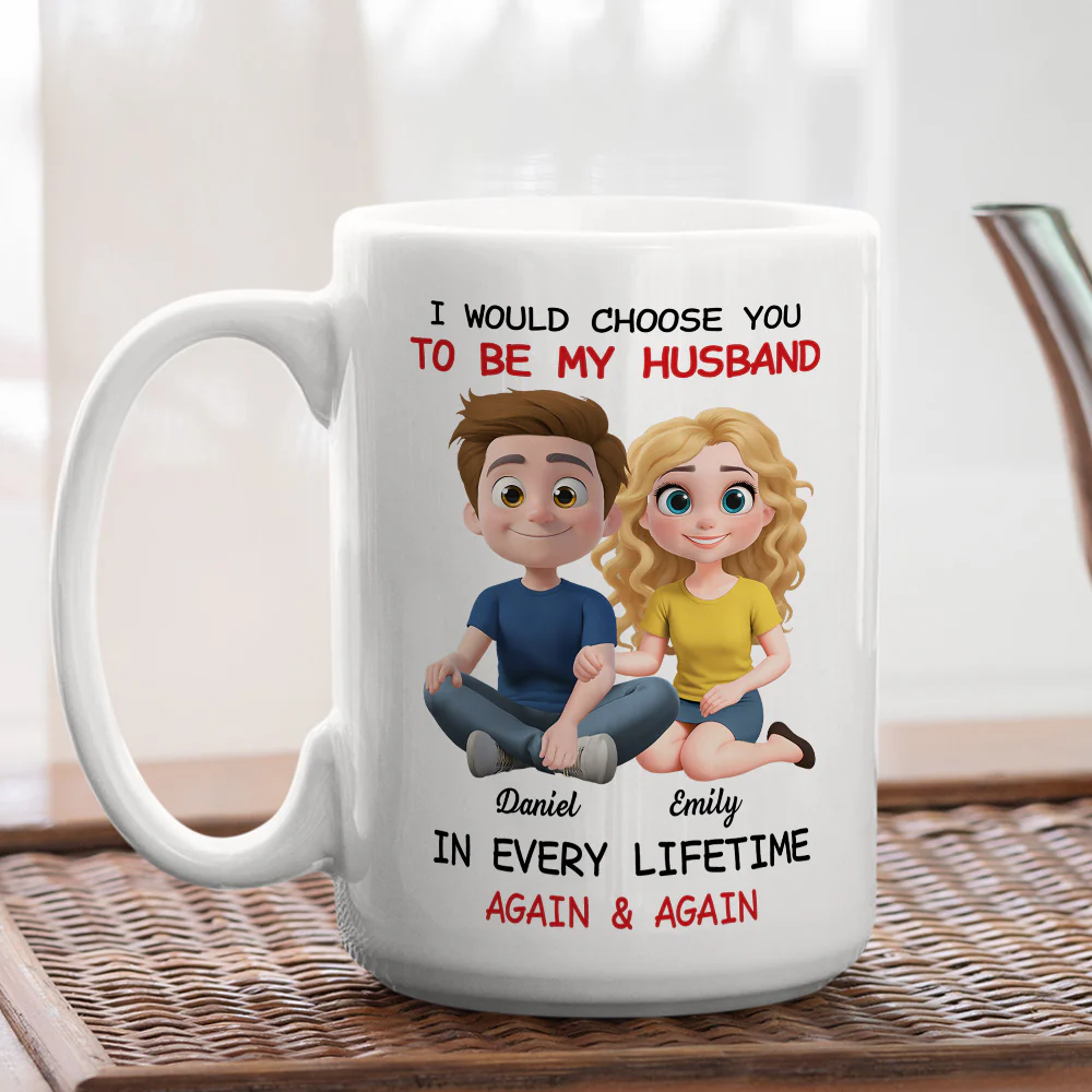 Always Choose You My Husband - Personalized Custom Coffee Mug - Image 3