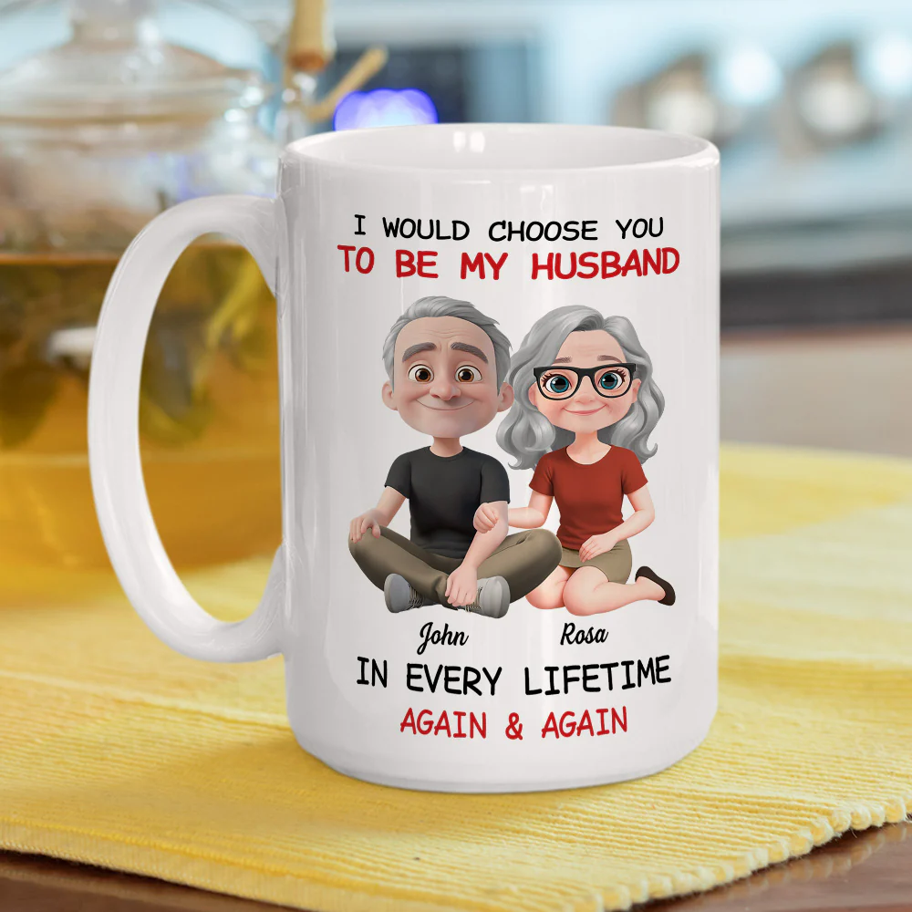 Always Choose You My Husband - Personalized Custom Coffee Mug - Image 5