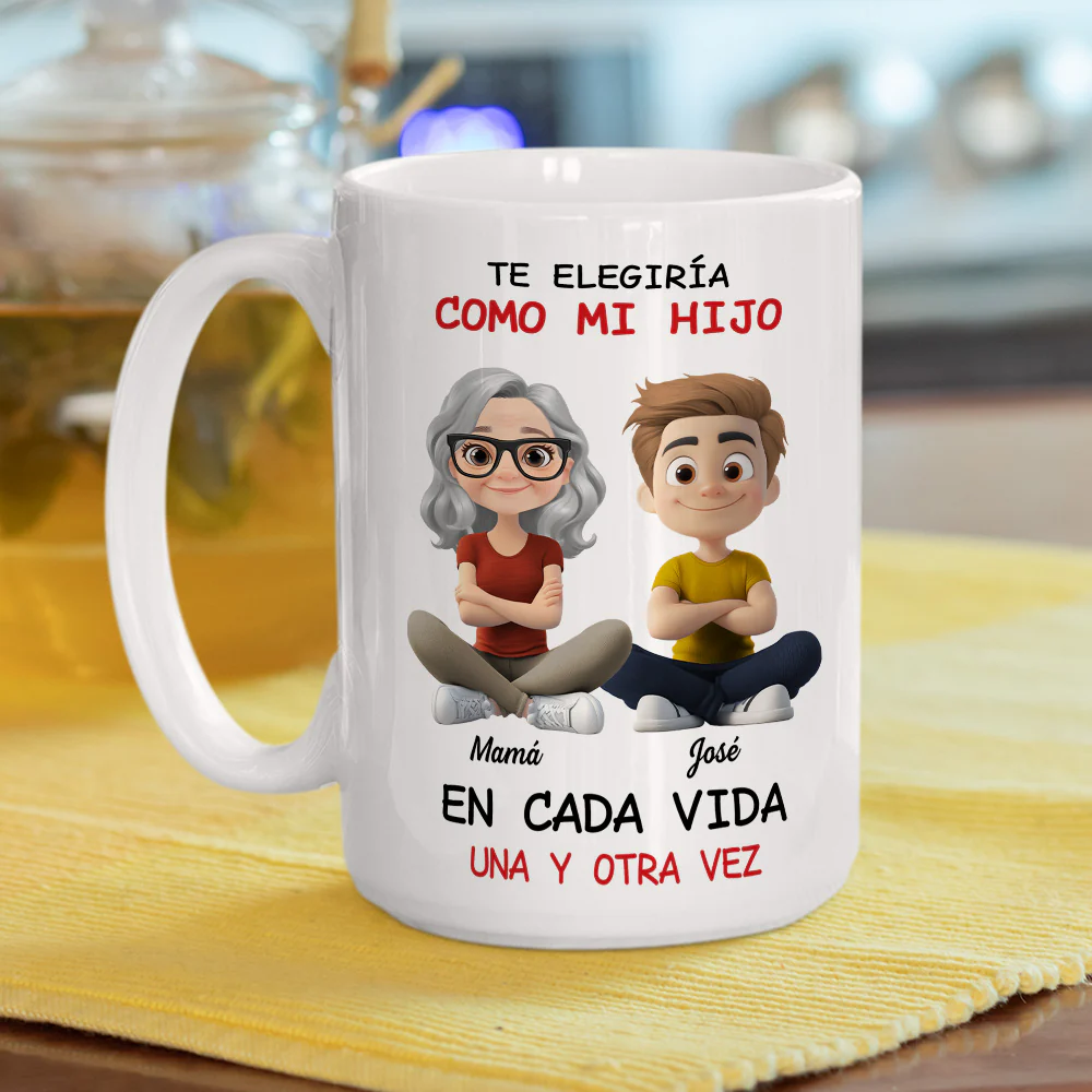 Always Choose You My Son 2 - Personalized Custom Coffee Mug - Image 6