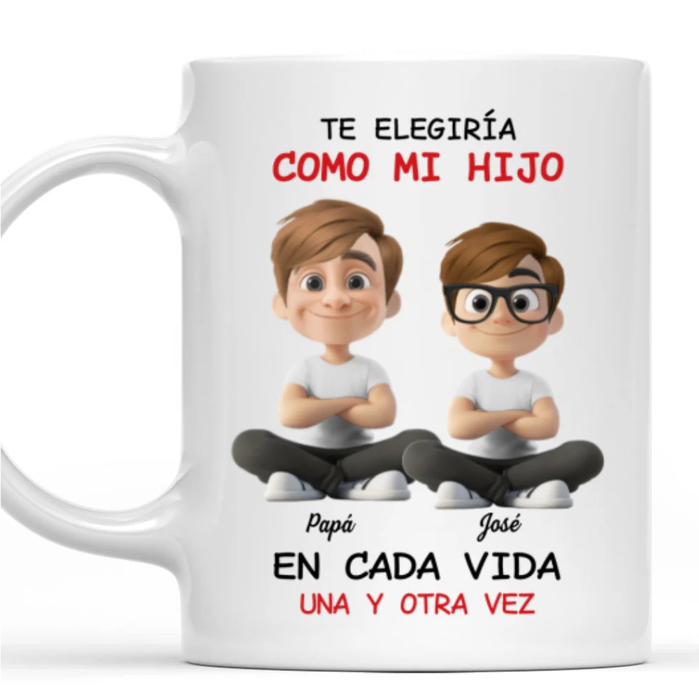 Always Choose You My Son 2 - Personalized Custom Coffee Mug - Image 8