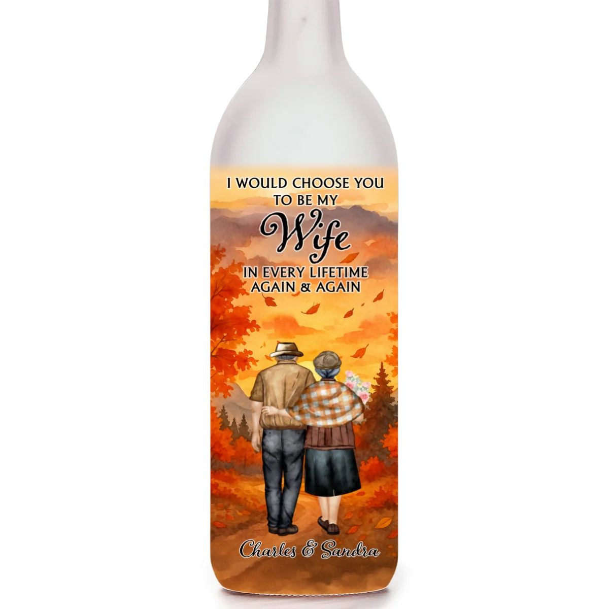 Always Choose You My Wife - Personalized Custom Bottle Lamp - Image 7