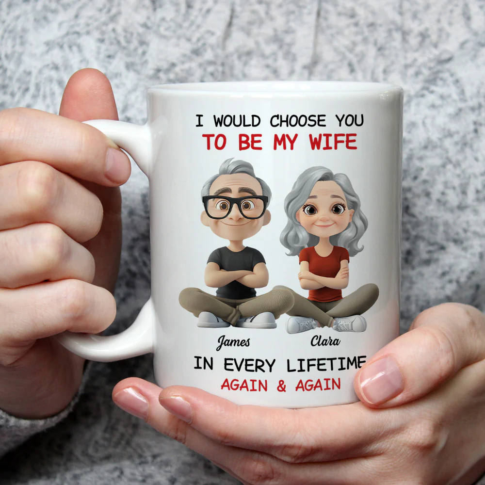 Always Choose You My Wife - Personalized Custom Coffee Mug - Image 3