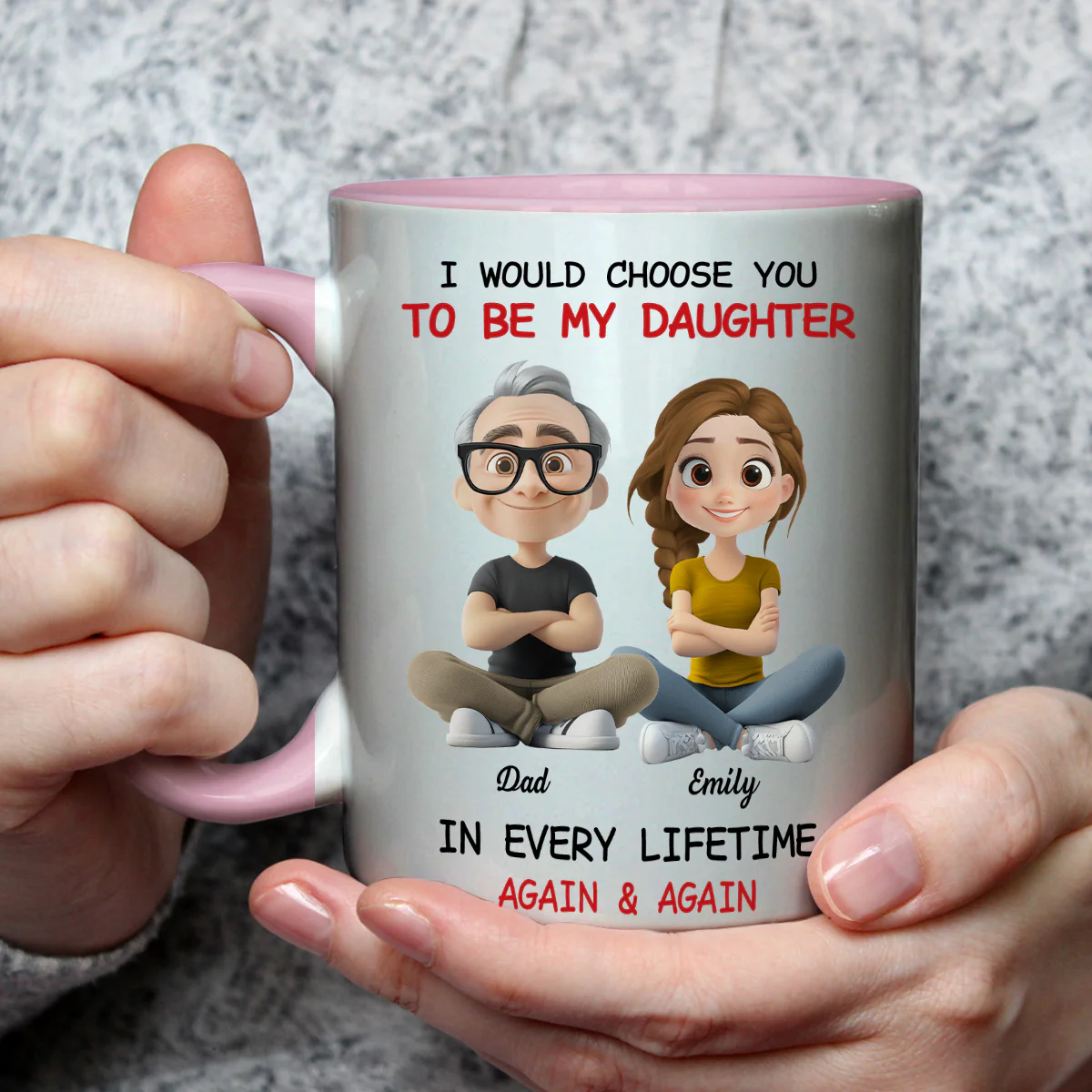 Always Choose You - Personalized Custom Accent Mug - Image 4