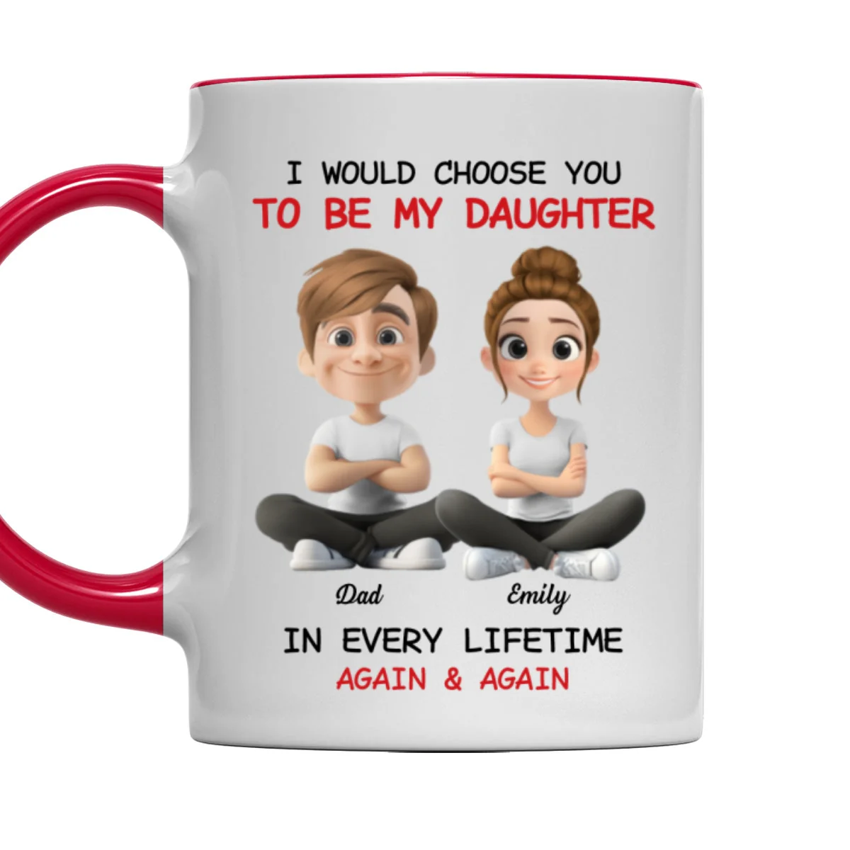 Always Choose You - Personalized Custom Accent Mug - Image 9