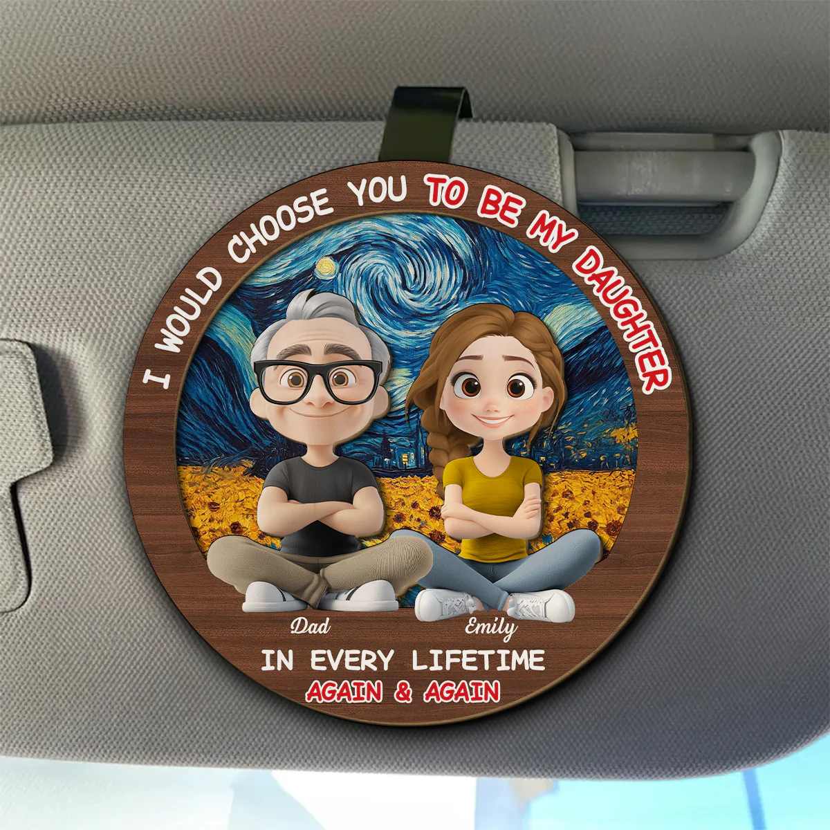 Always Choose You - Personalized Custom Car Visor Clip - Image 5