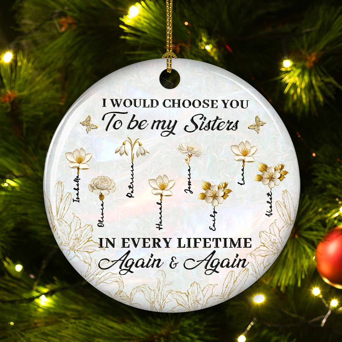 Always Choose You - Personalized Custom Ceramic Ornament