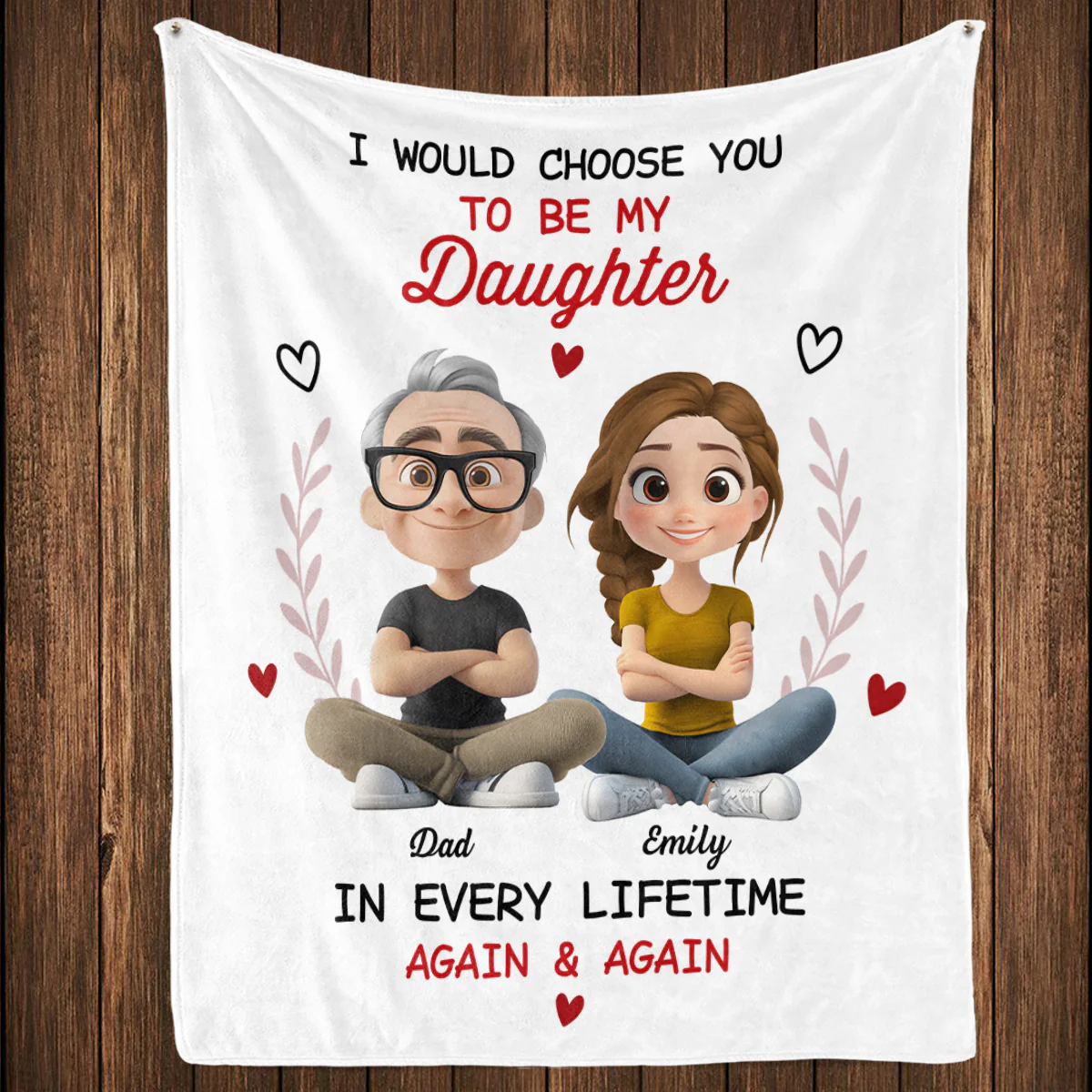 Always Choose You - Personalized Custom Fleece Blanket - Image 3