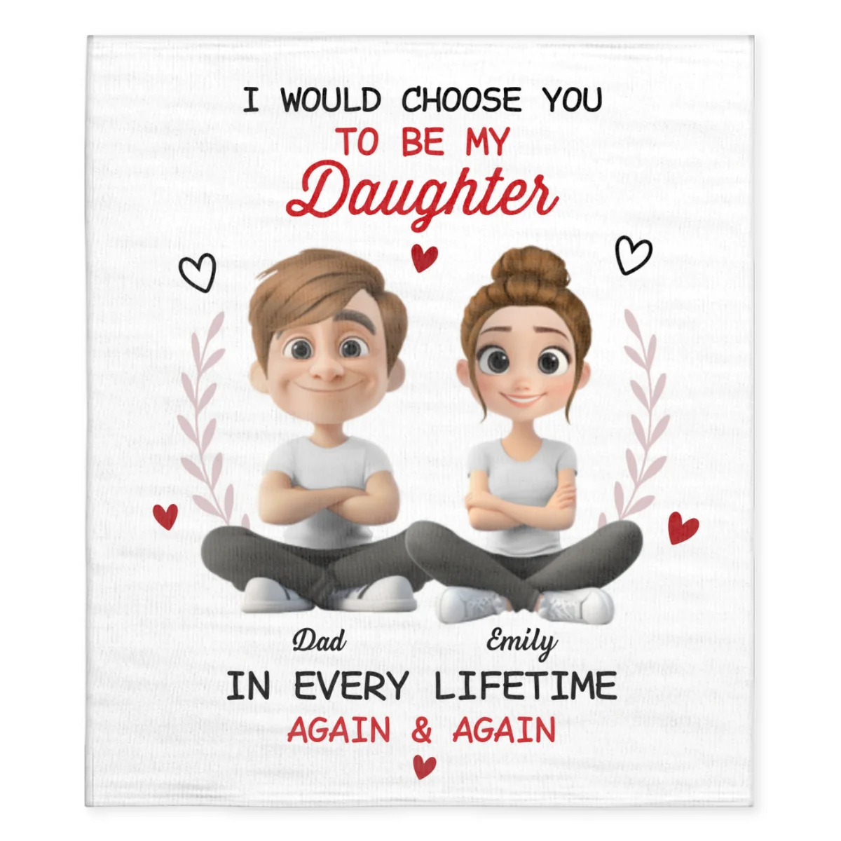 Always Choose You - Personalized Custom Fleece Blanket - Image 6