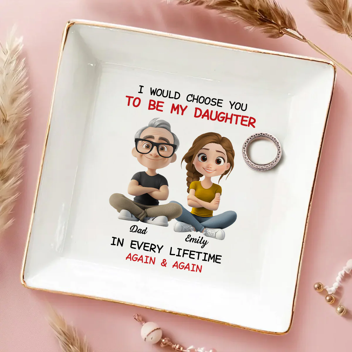 Always Choose You - Personalized Custom Jewelry Dish - Image 2