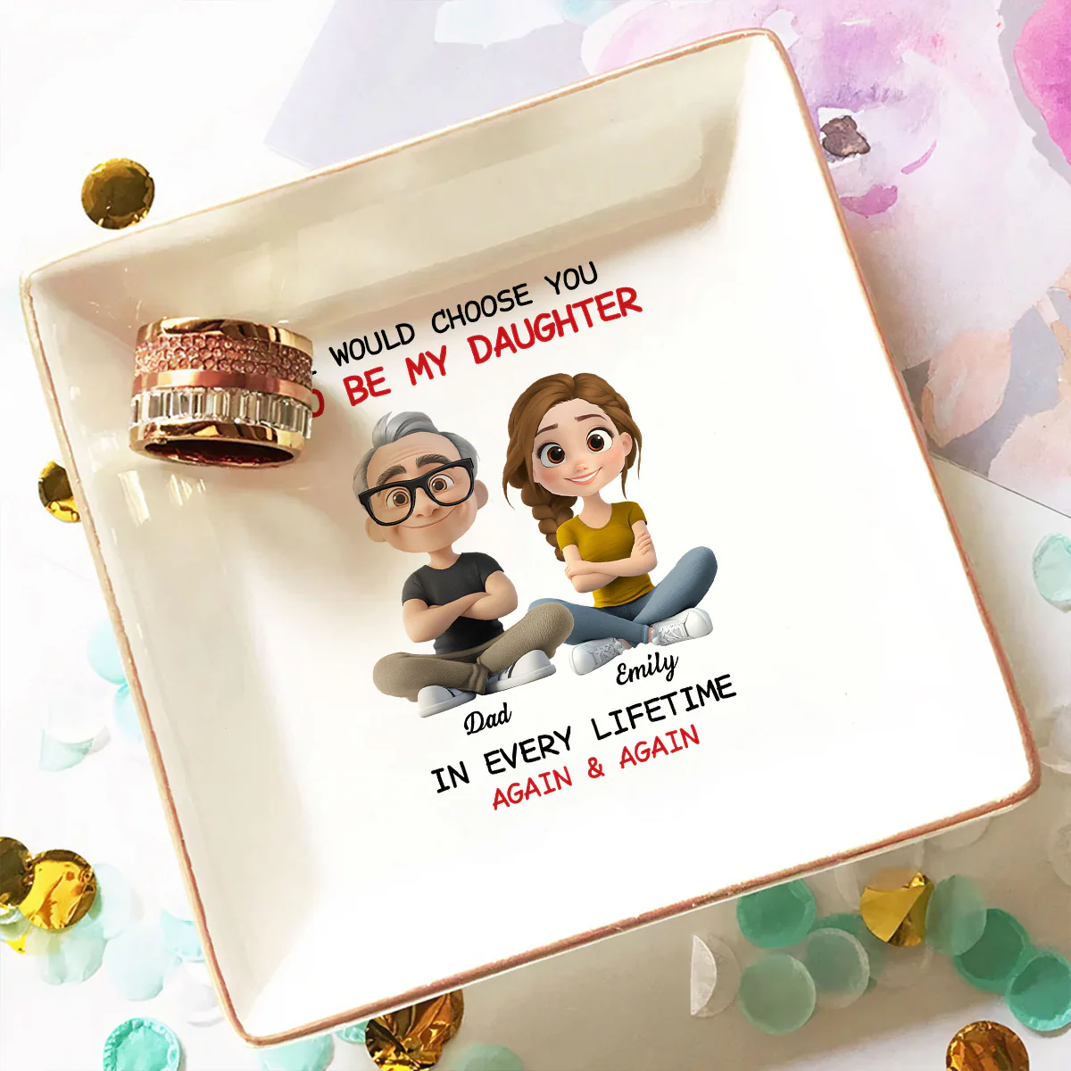 Always Choose You - Personalized Custom Jewelry Dish - Image 3
