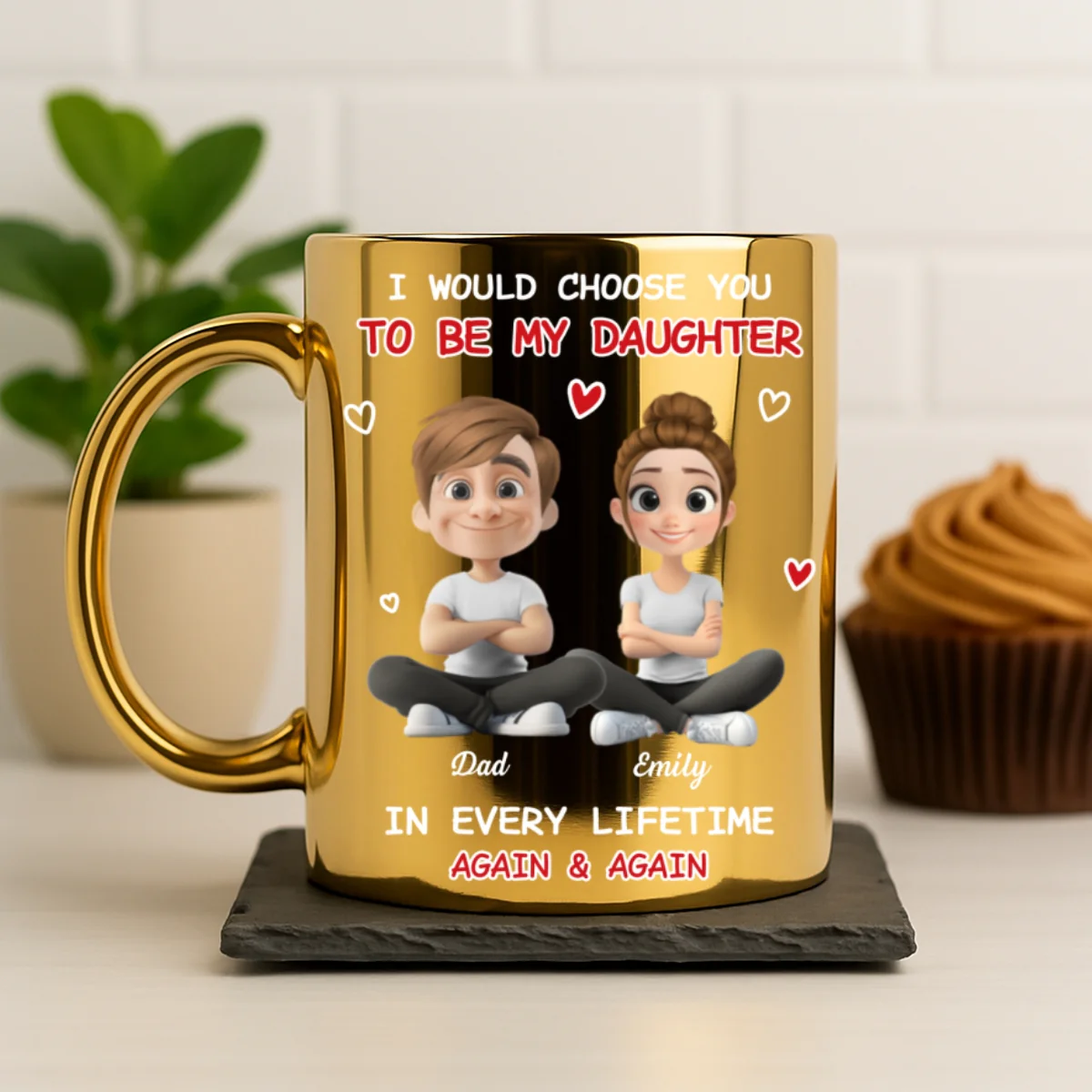 Always Choose You - Personalized Custom Metallic Mug - Image 7