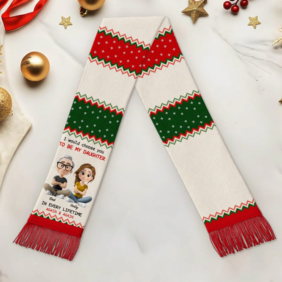 Always Choose You - Personalized Custom Scarf - Image 2