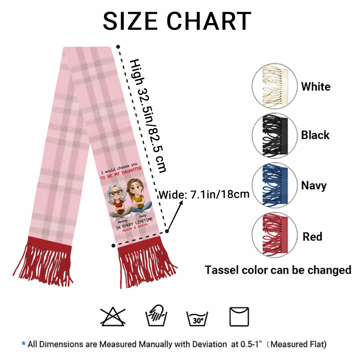 Always Choose You - Personalized Custom Scarf - Image 4