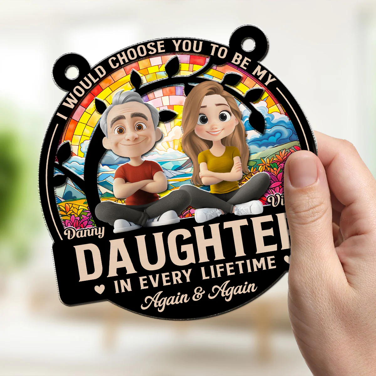Always Choose You - Personalized Custom Suncatcher - Image 2