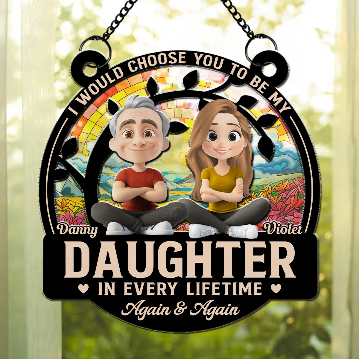 Always Choose You - Personalized Custom Suncatcher - Image 3